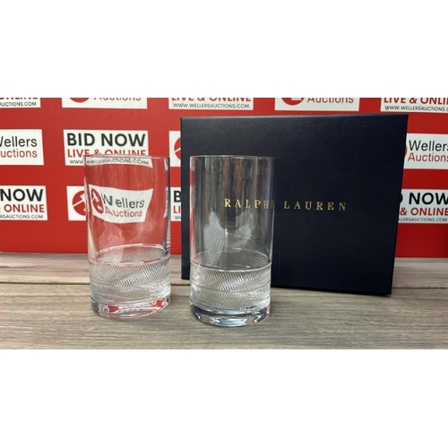 363 - RALPH LAUREN HOME REMY HIGHBALL GLASS SET / RRP: �120 / APPEARS TO BE BRAND NEW, WITH MINOR BOX IMPE... 