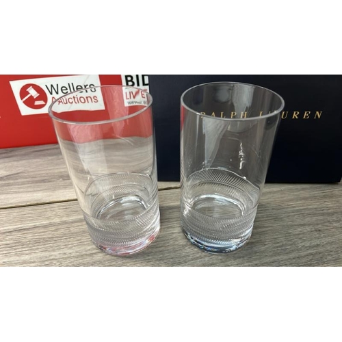 363 - RALPH LAUREN HOME REMY HIGHBALL GLASS SET / RRP: �120 / APPEARS TO BE BRAND NEW, WITH MINOR BOX IMPE... 