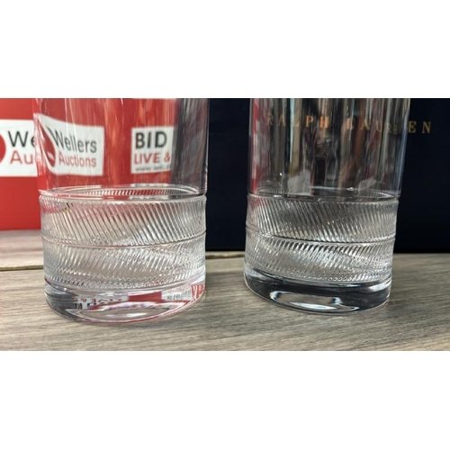 363 - RALPH LAUREN HOME REMY HIGHBALL GLASS SET / RRP: �120 / APPEARS TO BE BRAND NEW, WITH MINOR BOX IMPE... 