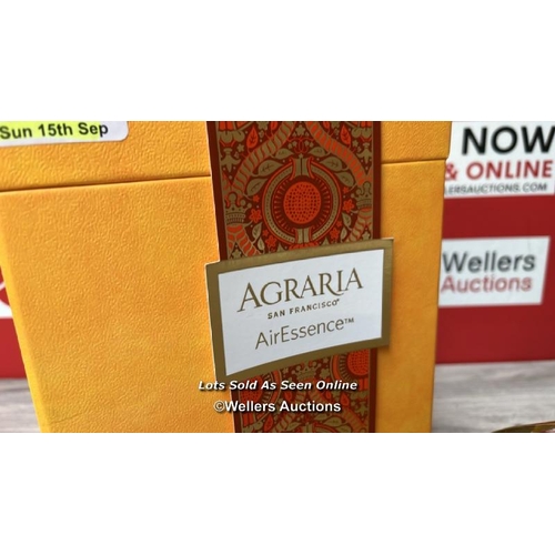 103 - AGRARIA BITTER ORANGE LARGE AIR ESSENCE / APPEARS TO BE BRAND NEW / RRP: �159 / G11