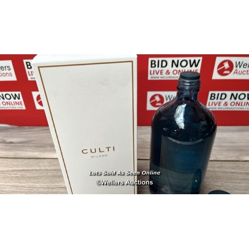 116 - CULTI BLU MAREMINERALE 1000ML REED DIFUSER / APPEARS TO BE NEW WITH AN OPEN BOX - BOTTLE TOP CRACKED... 