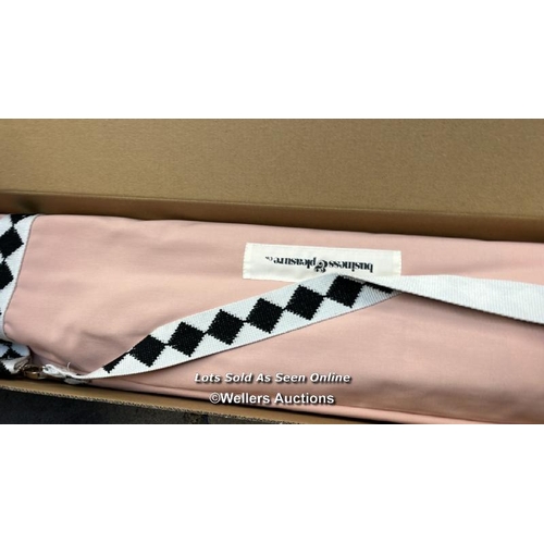 410 - BUSINESS & PLEASURE CO. AMALFI UMBRELLA PINK DIAMOND / APPEARS TO BE NEW, OPEN BOX / RRP: �199 / G10... 