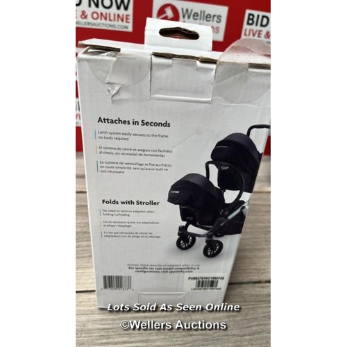 416 - UPPABABY  VISTA AND CRUZ UPPER CAR SEAT ADAPTER / BLACK / APPEARS NEW OPEN BOX / RRP �34.99 / T7