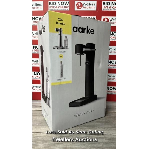 82 - AARKE CARBONATOR 3 MATTE BLACK & CO2 CYLINDER / APPEARS TO BE BRAND NEW / RRP: �200 / G16