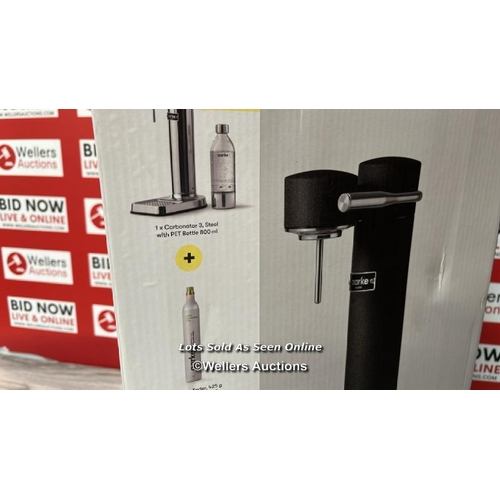 82 - AARKE CARBONATOR 3 MATTE BLACK & CO2 CYLINDER / APPEARS TO BE BRAND NEW / RRP: �200 / G16