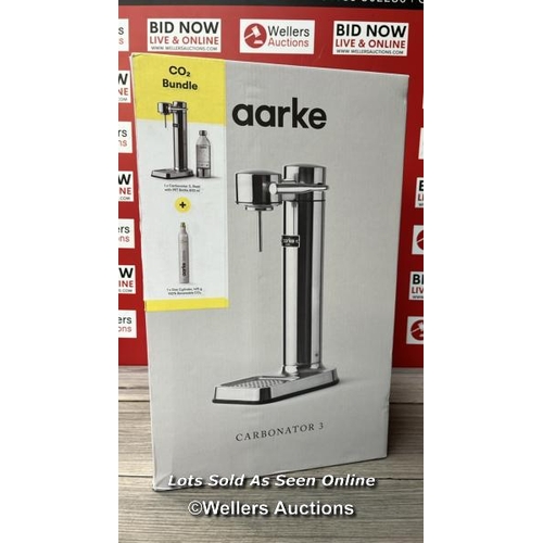 83 - AARKE CARBONATOR 3 STEEL & CO2 CYLINDER / APPEARS TO BE BRAND NEW / RRP: �200 / G16