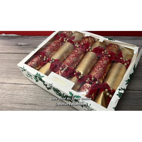 85 - TRADITIONAL CHRISTMAS CRACKERS SET (SET OF SIX) / APPEARS TO BEW BRAND NEW / RRP: �109 / G10