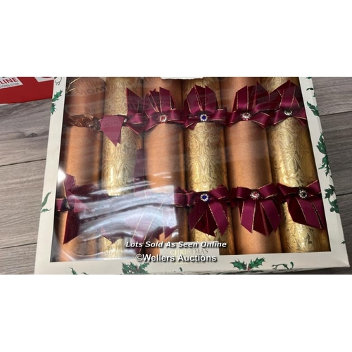 86 - TRADITIONAL CHRISTMAS CRACKERS SET (SET OF SIX) / APPEARS TO BE BRAND NEW / RRP: �750 / G10