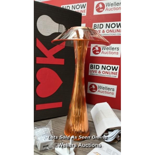 89 - KARTELL SPACE TABLE LAMP COPPER TABE LAMP / APPEARS TO BE BRAND NEW / RRP: �146 / G10