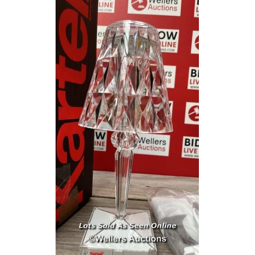 91 - KARTELL BATTERY 9140 CRYSTAL TABLE LAMP / APPEARS TO BE BRAND NEW / RRP: �181 / G10