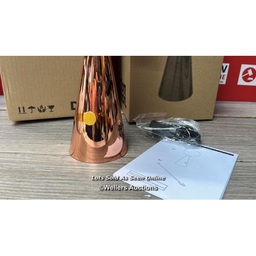 98 - TOM DIXON MELT PORTABLE COPPER LED TBL LAMP / APPEARS TO BE NEW WITH OPEN BOX / RRP: �270 / G11