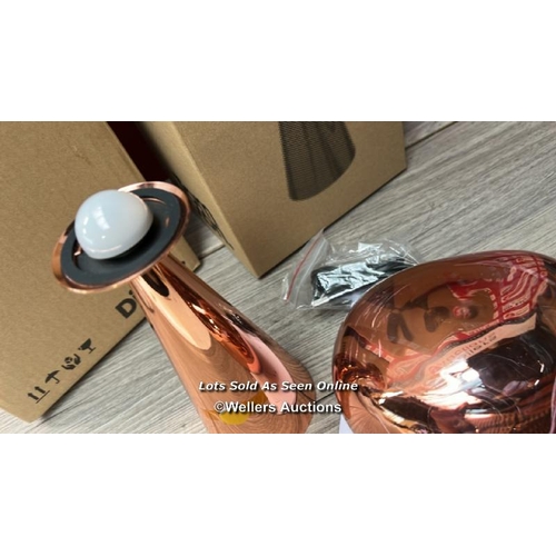 98 - TOM DIXON MELT PORTABLE COPPER LED TBL LAMP / APPEARS TO BE NEW WITH OPEN BOX / RRP: �270 / G11