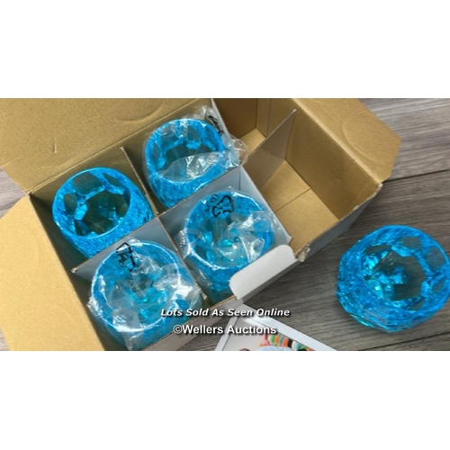 99 - MARIO LUCA GIUSTI TUMBLER MILLY TURQUOISE (SET OF 5) / APPEARS TO BE NEW WITH AN OPEN BOX / RRP: �17... 