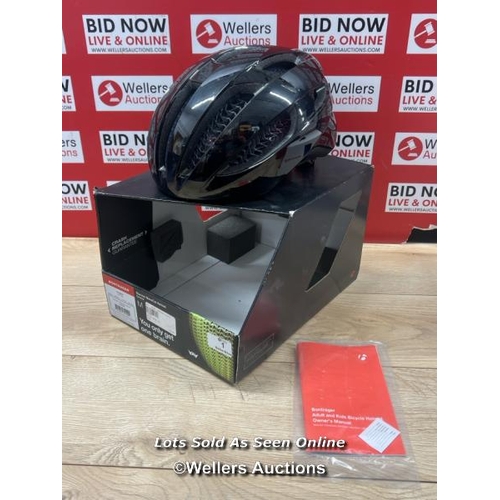 1 - BONTRAGER STRAVOS WAVCEL CYCLE HELMET / MEDIUM(54-60CM) / APPEARS NEW DAMAGED BOX / WITH SOME SCRATC... 