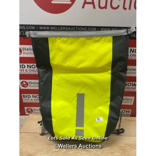 20 - HUMP REFLECTIVE WATERPROOF 30L SINGLE PANNIER / NEW BUT STAINED / T11-T20