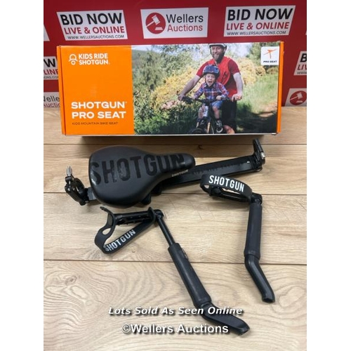 38 - SHOTGUN STEP-UP KIDS MTB SEAT / SOME SIGNS OF USE / MISSING SPACERS / T11-T20