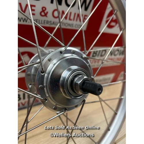 57 - NEW BROMPTON 3 SPEED BSR REAR WHEEL WITH STURMEY ARCHER HUB / T11-T20