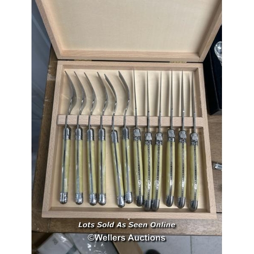 29 - Large quantity of collectable cutlery including Laguiole, Robert Welch and Culinary Concepts London ... 