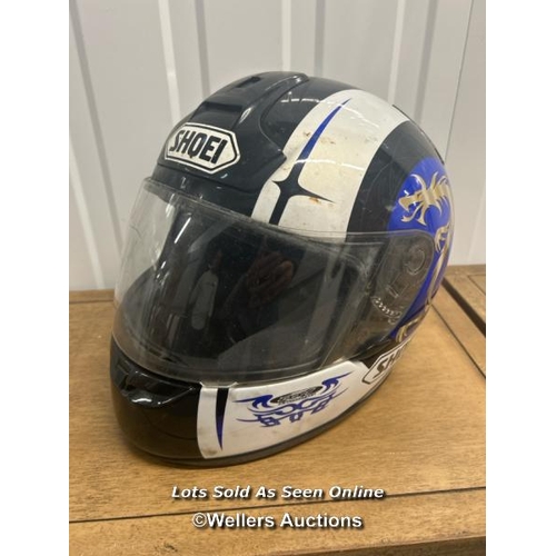 47 - Shoei motorbike helmet, size m / container no. S207 / titan storage solutions, orchard business park... 