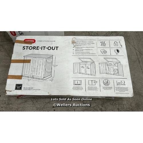 14 - KETER STORE IT OUT MIDI / 1X BOX / APPEARS NEW OPEN BOX