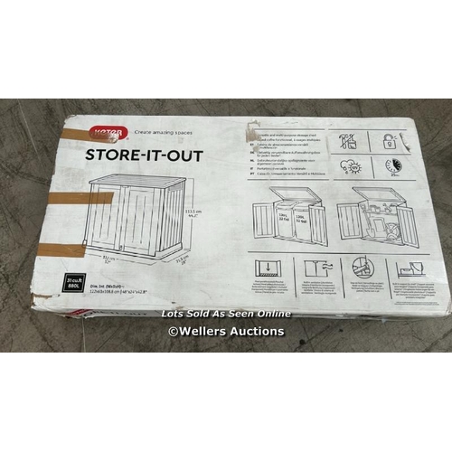 15 - KETER STORE IT OUT MIDI / 1X BOX / APPEARS NEW OPEN BOX