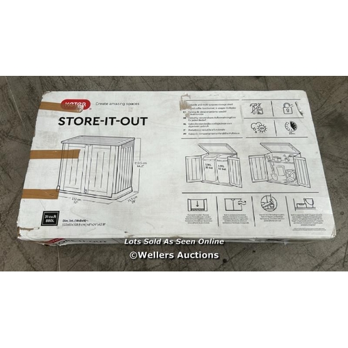 16 - KETER STORE IT OUT MIDI / 1X BOX / APPEARS NEW OPEN BOX