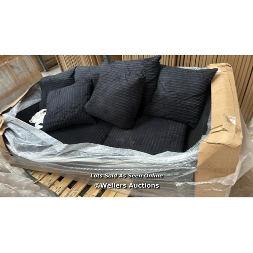 31 - FERGUSON JUMBO CORD CORNER SOFA / APPEARS NEW OPEN BOX