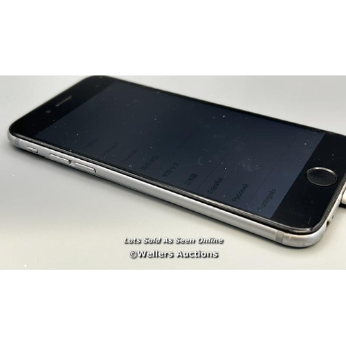 9132 - APPLE IPHONE 6 / A1586 / SPACE GRAY / 128GB  / SERIAL. NO. FNNWF020G5MW  / I-CLOUD LOCKED