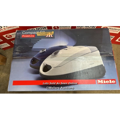 425 - MIELE COMPACT C2 POWERLINE BLACK VACUM / NEW & SEALED / T6