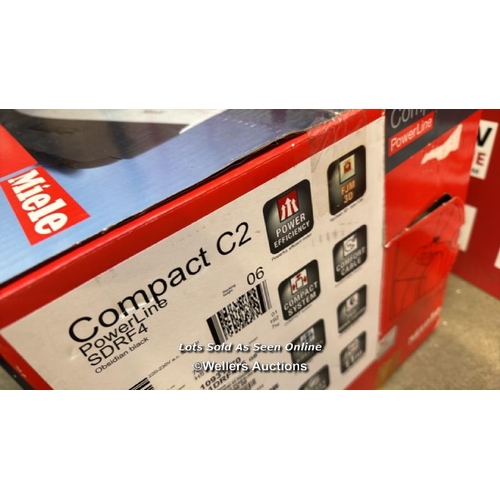 426 - MIELE COMPACT C2 POWERLINE BLACK VACUM / NEW & SEALED / T6