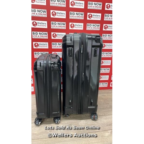 65 - SAMSONITE ENDURE 2PC. HARDSIDE LUGGAGE SET / SIGNS OF USE / COMBINATION UNLOCKED / D26