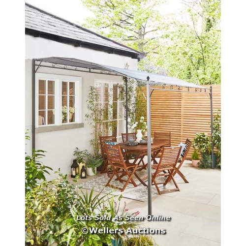 13 - SOLANA WALL GAZEBO / 1X BOX / APPEARS NEW OPEN BOX