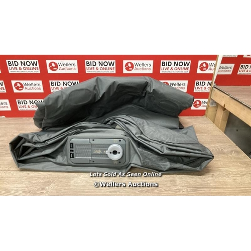 1074 - SEALY FORTECH AIRBED WITH BUILT IN PUMP / SIGNS OF USE / POWERS UP  / F12