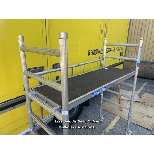 26 - Minimax DIY platform on wheels, g.w.o, 205cm h x 188cm w x 74cm d / Container no: BM000524