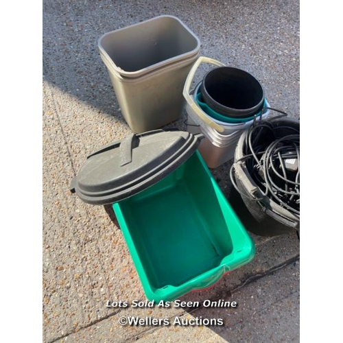 76 - Assorted plastic buckets  / Container no: BM000845