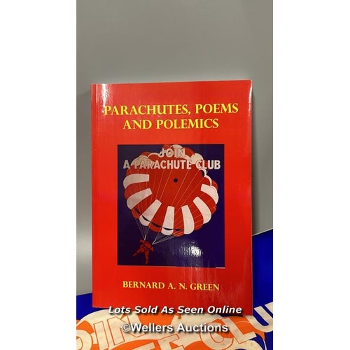 55 - Six books by Bernard A.N. Green including British Skydiving in the 1950's, Parachutes, Poems and Pol... 