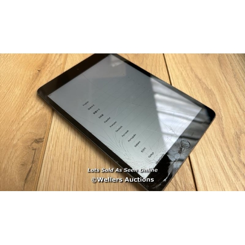 2032 - APPLE IPAD MINI 2 / A1489 / SPACE GREY / 32GB / SERIAL NO. DLXNDASDFCM6  / I-CLOUD LOCKED / SCREEN D... 