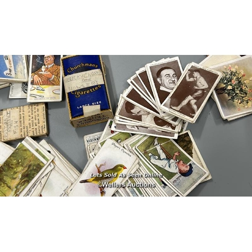 69 - Assorted collectable cards including sports, nature and motoring, with a large collection of old mat... 