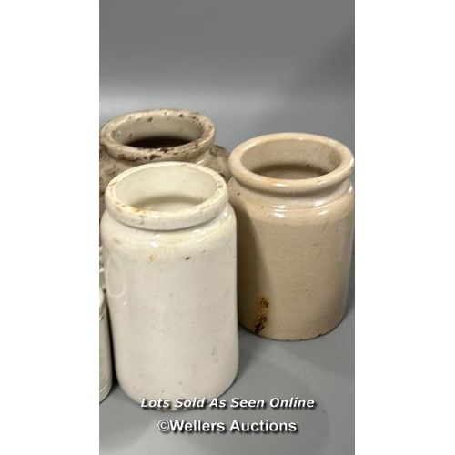 72 - Assorted stoneware bottles, ink bottles and jars including Allen & Lloyd Ginger Beer / AN13