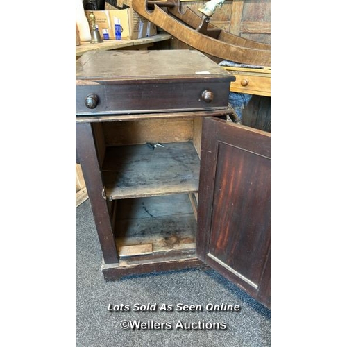 88 - Victorian mahogany ships wash basin stand, 56 x 85 x 49cm