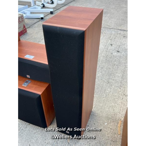 35 - Four piece JBL sound system, incl. x2 Northbridge E Series E80 floorspeakers, EC25 and E150P/230, wi... 