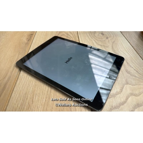 2151 - APPLE IPAD AIR / A1474 / 128GB / SPACE GREY / SERIAL NO. DMPLL357FK13 / I-CLOUD LOCKED