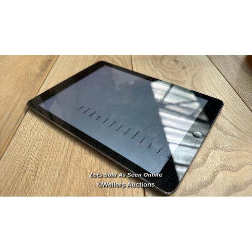 2152 - APPLE IPAD AIR / A1475 / 64GB / SPACE GREY / SERIAL NO. DMPN73HDF4YG / I-CLOUD LOCKED