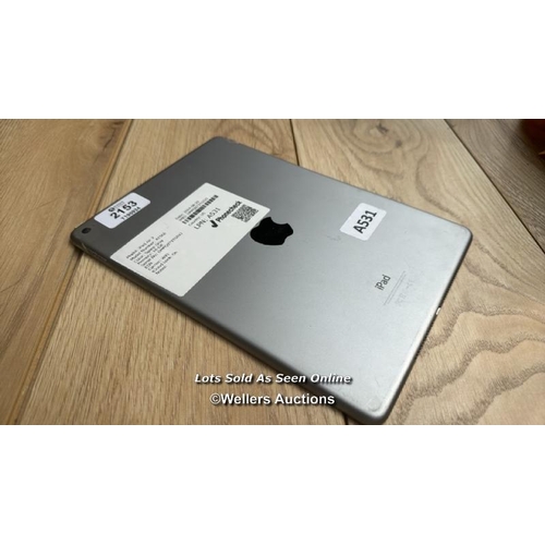 2153 - APPLE IPAD AIR 2 / A1566 / 16GB / SPACE GREY / SERIAL NO. DMPQ973TG5VJ / I-CLOUD LOCKED