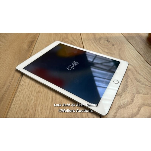 2154 - APPLE IPAD AIR 2 / A1566 / 16GB / SILVER / SERIAL NO. DMPS54QXG5VT / I-CLOUD LOCKED