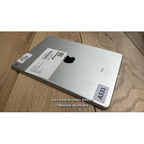 2154 - APPLE IPAD AIR 2 / A1566 / 16GB / SILVER / SERIAL NO. DMPS54QXG5VT / I-CLOUD LOCKED