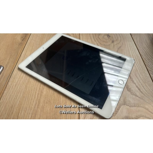 2164 - APPLE IPAD AIR 2 / A1566 / 64GB / SPACE GREY / SERIAL NO. DMPNRBGXG5VY / I-CLOUD LOCKED