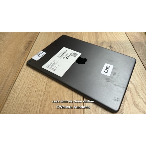 2171 - APPLE IPAD AIR 3 / A2152 / 64GB / SPACE GREY / SERIAL NO. F9FYK2XPLMPMPD / I-CLOUD LOCKED