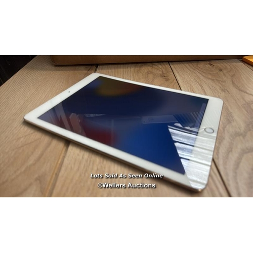 2248 - I-CLOUD UNLOCKED: APPLE IPAD AIR 2 / A1567 / 16GB / GOLD / SERIAL NO. DMPNTNBZG5WT  / E85