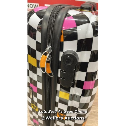 1030 - AMERICAN TOURISTER DISNEY CARRY ON HARDSIDE SPINNER CASE / MINIMAL SIGNS OF USE / COMBINATION UNLOCK... 